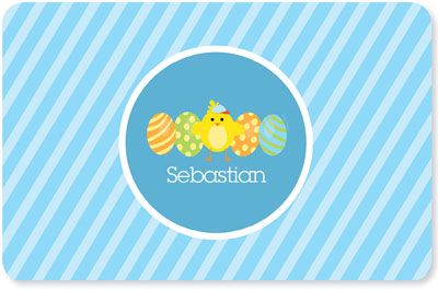 Spark & Spark Laminated Placemats - Easter Chick (Blue)