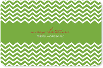 Spark & Spark Laminated Placemats - Fancy Zig Zags (Green)