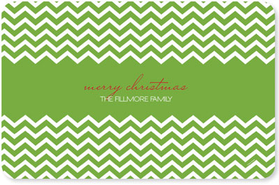Spark & Spark Laminated Placemats - Fancy Zig Zags (Green)