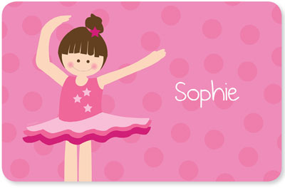 Spark & Spark Laminated Placemats - Love For Ballet (Brunette)