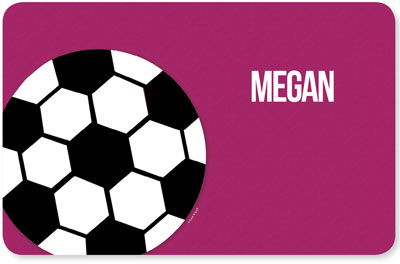 Spark & Spark Laminated Placemats - Soccer Fan (Purple) Spark & Spark Laminated Placemats - Soccer Fan (Purple)