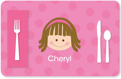 Spark & Spark Laminated Placemats - Just Like Me (Girl)