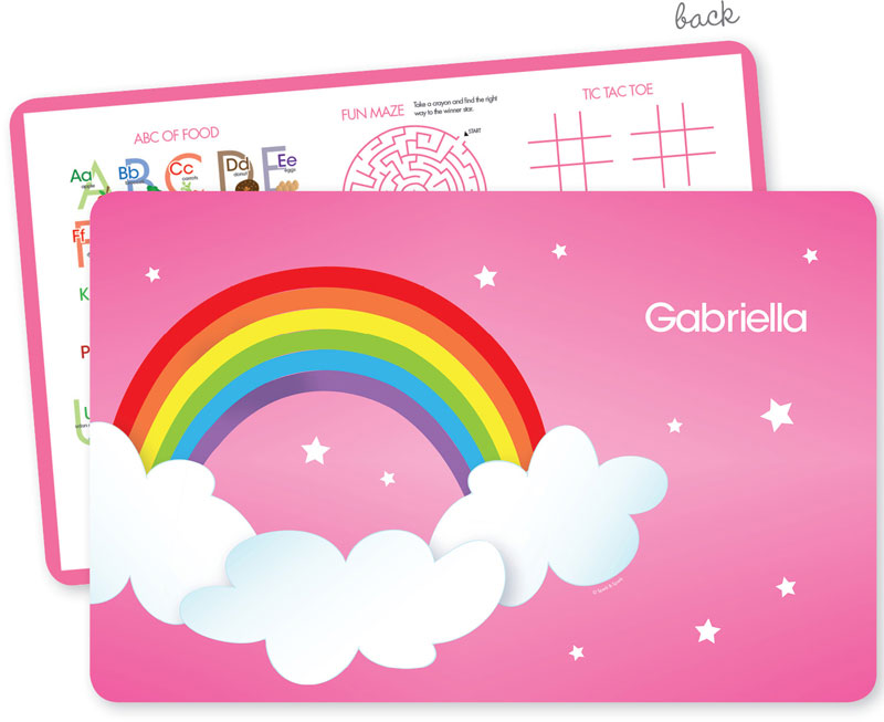 Spark & Spark Laminated Placemats - Dreamy Rainbow Spark & Spark Laminated Placemats - Dreamy Rainbow