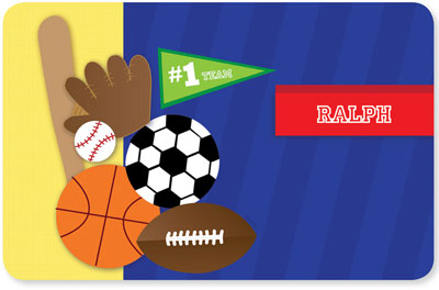 Spark & Spark Laminated Placemats - My Love For Sports Spark & Spark Laminated Placemats - My Love For Sports