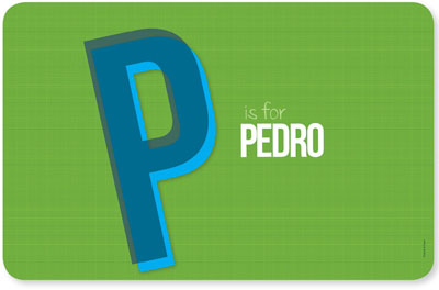 Spark & Spark Laminated Placemats - Double Initial (Green) Spark & Spark Laminated Placemats - Double Initial (Green)