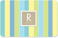 Spark & Spark Laminated Placemats - Blue Pastels Initials