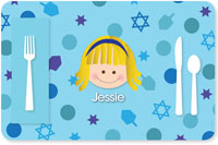 Spark & Spark Laminated Placemats - Hanukkah Joy (Girl)