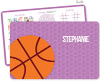 Spark & Spark Laminated Placemats - Basketball Fan