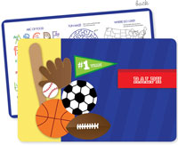 Spark & Spark Laminated Placemats - My Love For Sports