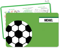 Spark & Spark Laminated Placemats - Soccer Fan