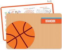 Spark & Spark Laminated Placemats - Basketball Fan