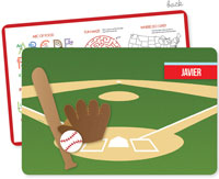 Spark & Spark Laminated Placemats - Baseball Fan