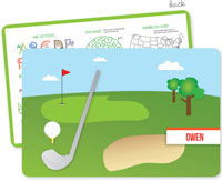 Spark & Spark Laminated Placemats - My Love For Golf