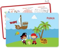 Spark & Spark Laminated Placemats - Yo Ho Pirate