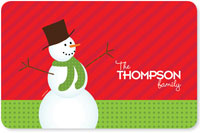 Spark & Spark Laminated Placemats - The Snowman Is Here