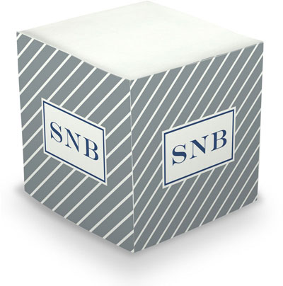 Create-Your-Own Sticky Memo Cubes by Boatman Geller (Kent Stripe)