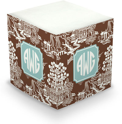 Boatman Geller - Create-Your-Own Sticky Memo Cubes (Chinoiserie)