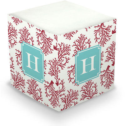 Create-Your-Own Sticky Memo Cubes by Boatman Geller (Coral)