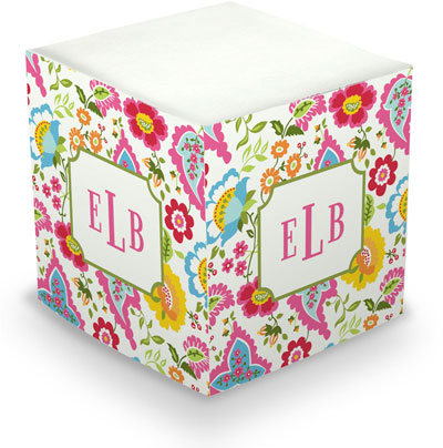 Sticky Memo Cubes by Boatman Geller - Bright Floral (675 Self-Stick Notes)