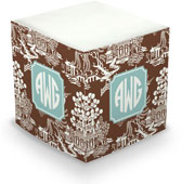 Create-Your-Own Sticky Memo Cubes by Boatman Geller (Chinoiserie)