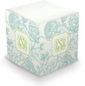 Create-Your-Own Sticky Memo Cubes by Boatman Geller (Floral Toile)