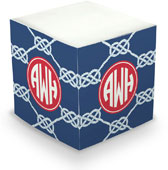Sticky Memo Cubes by Boatman Geller - Nautical Knot Navy (675 Self-Stick Notes)