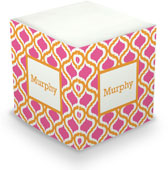 Sticky Memo Cubes by Boatman Geller - Kate Tangerine & Raspberry (675 Self-Stick Notes)