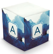 Dabney Lee Sticky Memo Cube - Watercolor Navy (675 Self-Stick Notes)