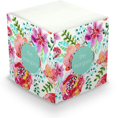 Sticky Memo Cubes by The Boatman Group - Fleur (675 Self-Stick Notes) Sticky Memo Cubes by The Boatman Group - Fleur (675 Self-Stick Notes)