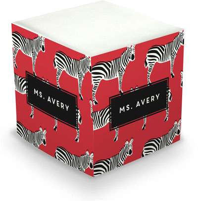 Sticky Memo Cubes by The Boatman Group - Fancy Zebras (675 Self-Stick Notes) Sticky Memo Cubes by The Boatman Group - Fancy Zebras (675 Self-Stick Notes)