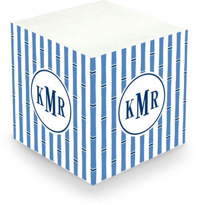 Sticky Memo Cubes by The Boatman Group - Bamboo Stripe Blue (675 Self-Stick Notes) Sticky Memo Cubes by The Boatman Group - Bamboo Stripe Blue (675 Self-Stick Notes)