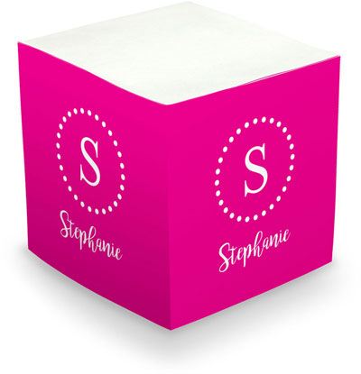 Sticky Memo Cubes by The Boatman Group - Dotted Initial (675 Self-Stick Notes) Sticky Memo Cubes by The Boatman Group - Dotted Initial (675 Self-Stick Notes)