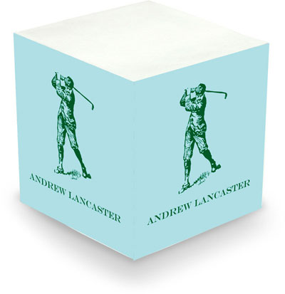 Sticky Memo Cubes by The Boatman Group - Golfer (675 Self-Stick Notes) Sticky Memo Cubes by The Boatman Group - Golfer (675 Self-Stick Notes)