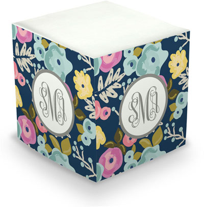 Sticky Memo Cubes by The Boatman Group - Bloom Navy (675 Self-Stick Notes)