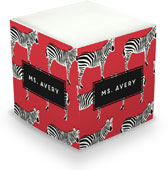 Sticky Memo Cubes by The Boatman Group - Fancy Zebras (675 Self-Stick Notes)