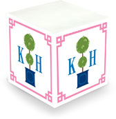 Sticky Memo Cubes by The Boatman Group - Topiary Monogram (675 Self-Stick Notes)