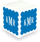 Sticky Memo Cubes by The Boatman Group - Scallop French Blue (675 Self-Stick Notes)