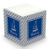 Create-Your-Own Sticky Memo Cubes by Boatman Geller (Kent Stripe with Icon)