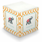 Create-Your-Own Sticky Memo Cubes by Boatman Geller (Trellis Reverse with Icon)