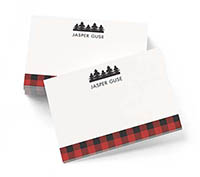 Post-it Note Set by Carlson Craft (Forest Plaid)