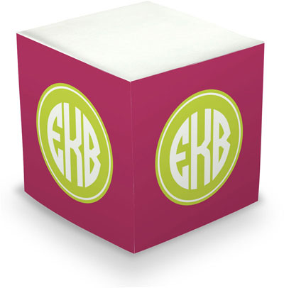 Great Gifts by Chatsworth - Decorative Memo Cubes/Sticky Notes (Amaranth)