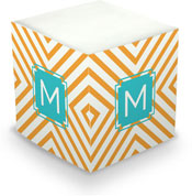 Dabney Lee Personalized Sticky Note Cubes - Chevron