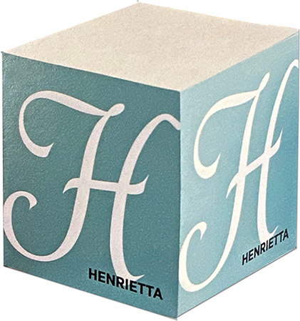 Sticky Memo Cubes by Rytex - Create-Your-Own Script Initial (675 Self-Stick Notes) Sticky Memo Cubes by Rytex - Create-Your-Own Script Initial (675 Self-Stick Notes)