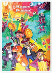 Purim Greeting Cards from Another Creation by Michele Pulver - Klezmers Come to Town