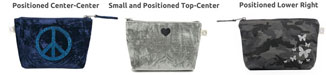 Makeup Bag Grey Flannel Plaid with Silver Glitter XOXO – Quilted Koala