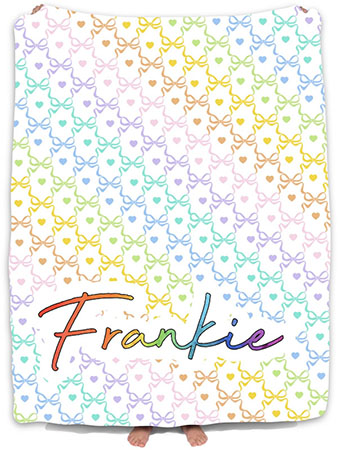 Love It Blankets - Rainbow Bows Love It Blankets - Rainbow Bows