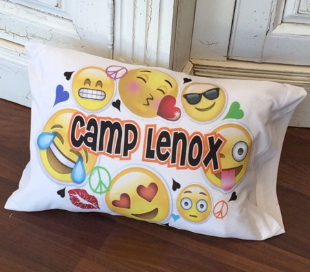 A Personalized Camp Emjoi Pillowcase