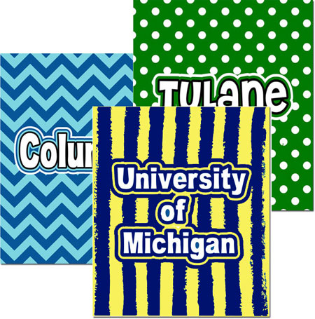 Create-Your-Own Plush College Blankets