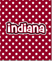 Plush College Blankets - Indiana