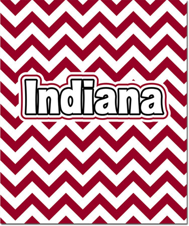 Plush College Blankets - Indiana